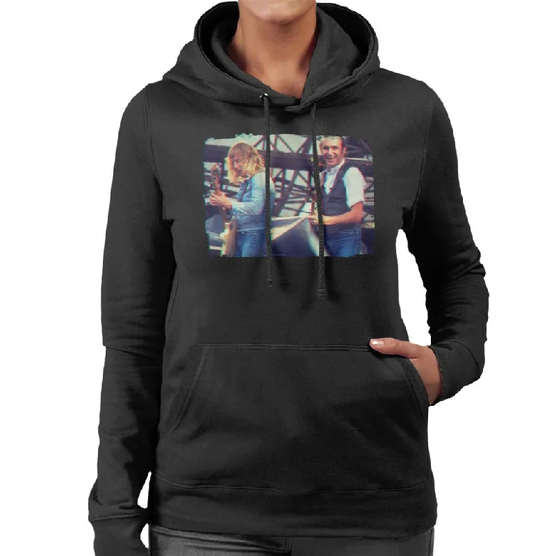 TV Times Status Quo Live 3D Effect Women's Hooded Sweatshirt Hoodie with Pocket Utility Practical TV Times Status Quo Live 3D Effect Women's Hooded Sweatshirt Hoodie with Pocket Utility Practical