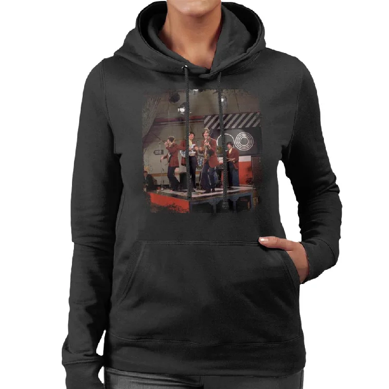 TV Times The Kinks Live TV Show Women's Hooded Sweatshirt Hoodie with Slim Fit Tailored Modern TV Times The Kinks Live TV Show Women's Hooded Sweatshirt Hoodie with Slim Fit Tailored Modern