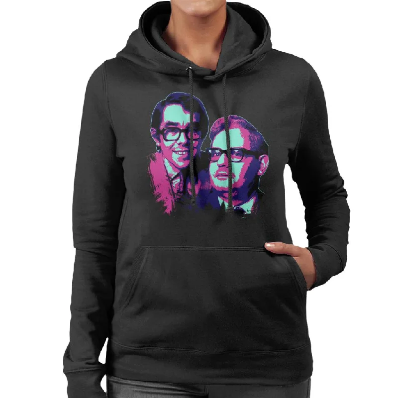 TV Times Two Ronnies Comedy Duo 1969 Pop Art Stylised Women's Hooded Sweatshirt