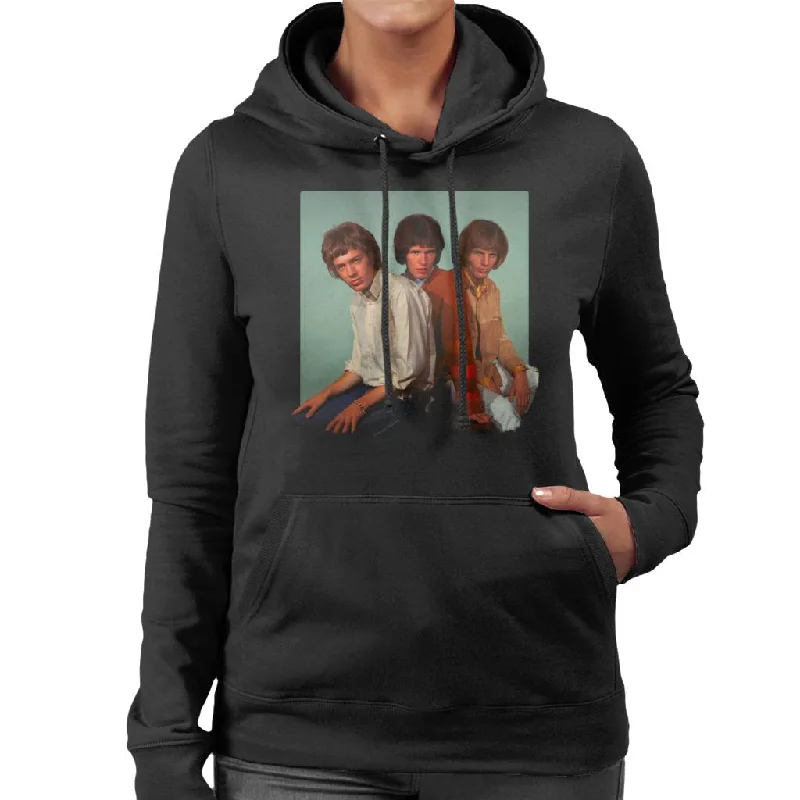 TV Times Walker Brothers Portrait Women's Hooded Sweatshirt Hoodie with High-Low Hem Asymmetrical Trendy TV Times Walker Brothers Portrait Women's Hooded Sweatshirt Hoodie with High-Low Hem Asymmetrical Trendy
