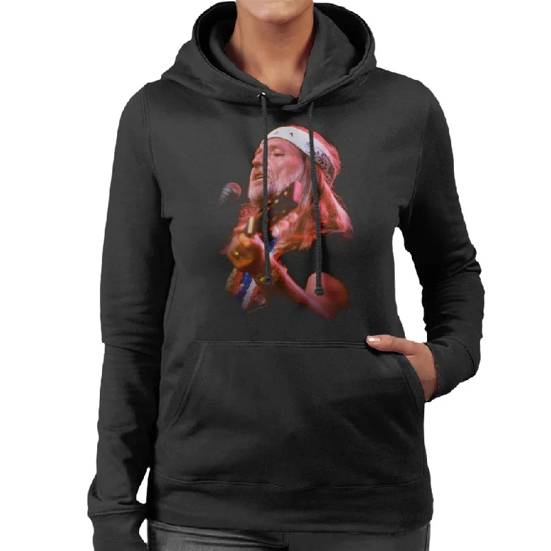 TV Times Willie Nelson Live Women's Hooded Sweatshirt Hoodie with Ribbed Cuffs Snug Fit Comfort TV Times Willie Nelson Live Women's Hooded Sweatshirt Hoodie with Ribbed Cuffs Snug Fit Comfort