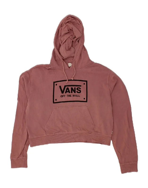 VANS Womens Oversized Crop Graphic Hoodie Jumper UK 14 Medium Maroon Hoodie with Fur Luxurious Winter VANS Womens Oversized Crop Graphic Hoodie Jumper UK 14 Medium Maroon Hoodie with Fur Luxurious Winter