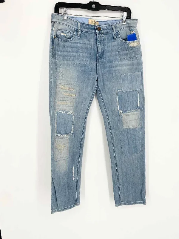 Holding Horses Women's Light Blue Straight Cotton Patchwork Size 28 Jeans Stylish Shredded Denim Jeans Holding Horses Women's Light Blue Straight Cotton Patchwork Size 28 Jeans Stylish Shredded Denim Jeans