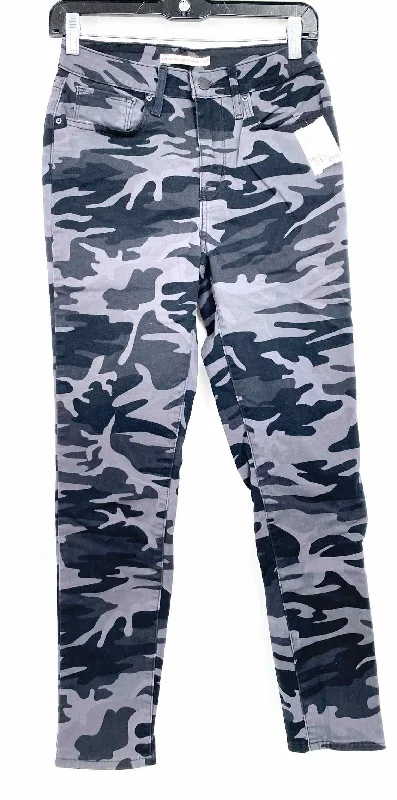 Levi Women's Black/Gray Skinny Camoflage High Rise Size 27 Jeans Classic Blue Denim Jeans Levi Women's Black/Gray Skinny Camoflage High Rise Size 27 Jeans Classic Blue Denim Jeans