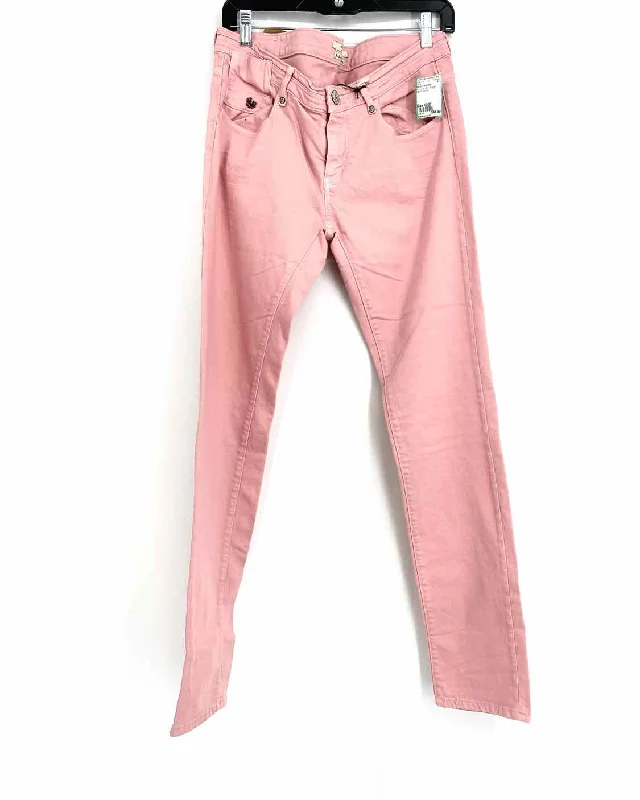 MAISON SCOTCH Women's Pink Straight Denim Size 30/32 Jeans Comfortable Stretch Denim Jeans MAISON SCOTCH Women's Pink Straight Denim Size 30/32 Jeans Comfortable Stretch Denim Jeans