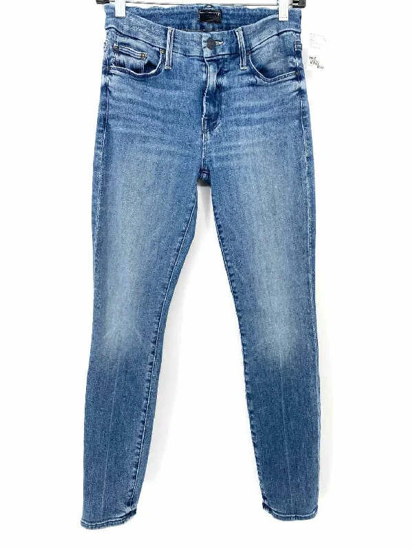 Mother The Looker Ankle Women's Blue Skinny Denim Size 25 Jeans Trendy Skinny High-Waist Jeans Mother The Looker Ankle Women's Blue Skinny Denim Size 25 Jeans Trendy Skinny High-Waist Jeans
