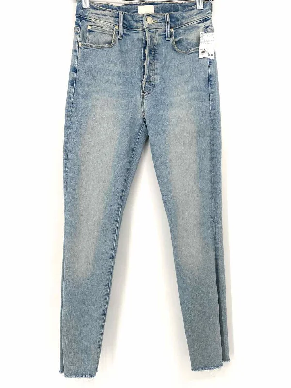 Mother The Stunner Ankle Women's Light Blue Skinny Denim Acid Wash Size 25 Jeans Fashionable Slim Fit Jeans Mother The Stunner Ankle Women's Light Blue Skinny Denim Acid Wash Size 25 Jeans Fashionable Slim Fit Jeans