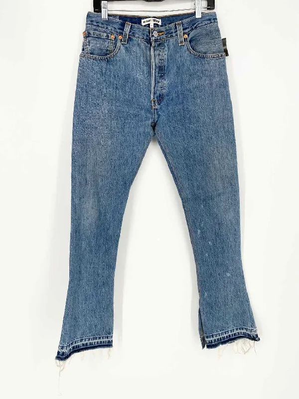 REDONE x Levi's Women's Elsa Blue Flare Button Fly High Waisted Size 27/4 Jeans Elegant Bootcut Fit Jeans REDONE x Levi's Women's Elsa Blue Flare Button Fly High Waisted Size 27/4 Jeans Elegant Bootcut Fit Jeans