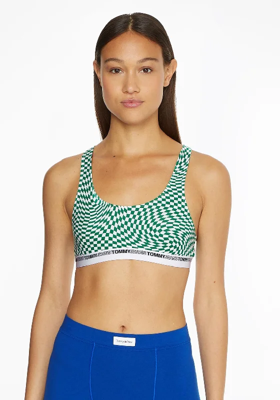 Tommy Jeans Womens Bralette, Green