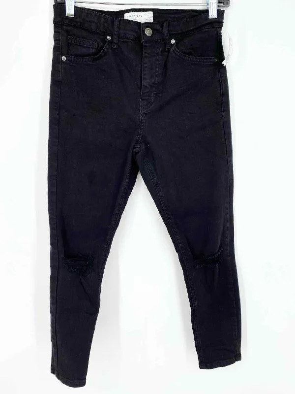 Topshop Women's Black Skinny Mom Jeans Size 28/6 Jeans Trendy Low-Rise Bootcut Jeans Topshop Women's Black Skinny Mom Jeans Size 28/6 Jeans Trendy Low-Rise Bootcut Jeans