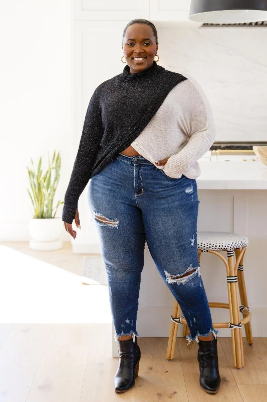 Hazel Blues® | Can't Touch This Sparkle Color Blocked Sweater Faux Fur Fabric Real Fur Fabric Shearling Fabric Hazel Blues® | Can't Touch This Sparkle Color Blocked Sweater Faux Fur Fabric Real Fur Fabric Shearling Fabric