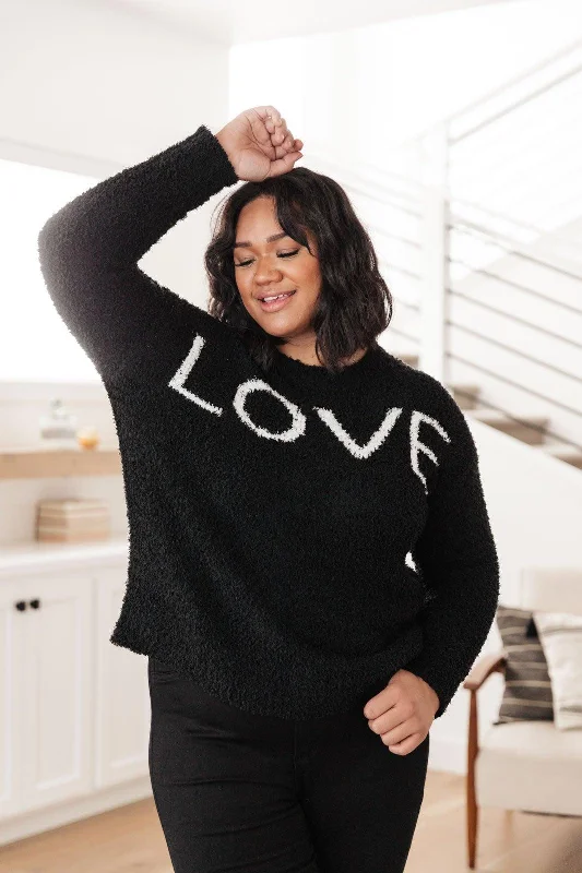 Hazel Blues® | Knit Your Love Sweater in Black Rayon Fabric Velvet Fabric Corduroy Fabric Hazel Blues® | Knit Your Love Sweater in Black Rayon Fabric Velvet Fabric Corduroy Fabric