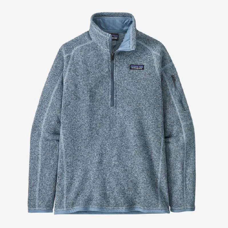 Patagonia W Better Sweater 1/4 Zip Mesh Fabric Canvas Fabric Denim Fabric