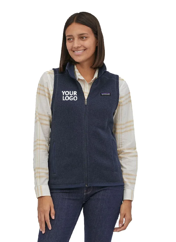 Patagonia Womens Better Sweater Fleece Customized Vests, New Navy Terry Terry Cloth Terry Knit Patagonia Womens Better Sweater Fleece Customized Vests, New Navy Terry Terry Cloth Terry Knit
